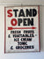 VTG Stand Open Sign