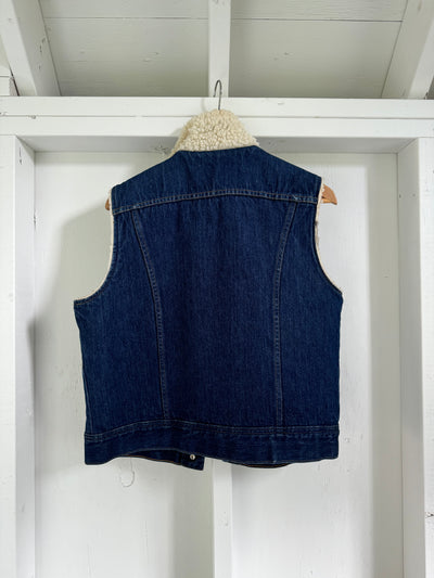 Vintage Lee Denim + Sherling Vest