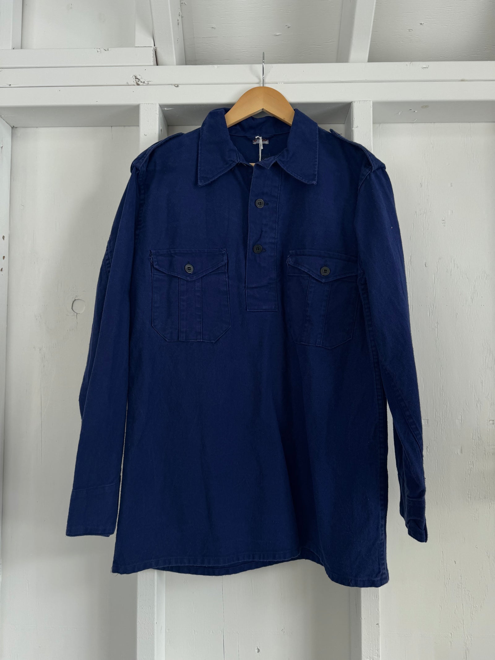 Vintage Indigo Pop Over Shirt