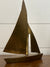 Vintage Brass Sailboat