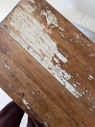 VTG Coffee Table  Chippy White Patina