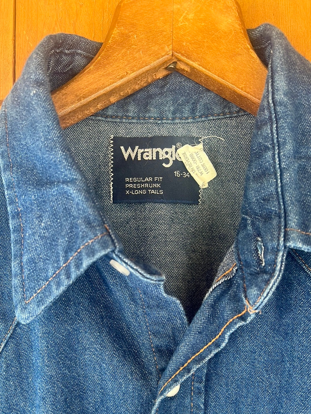 Vintage Wrangler Cowboy Cut Denim Shirt