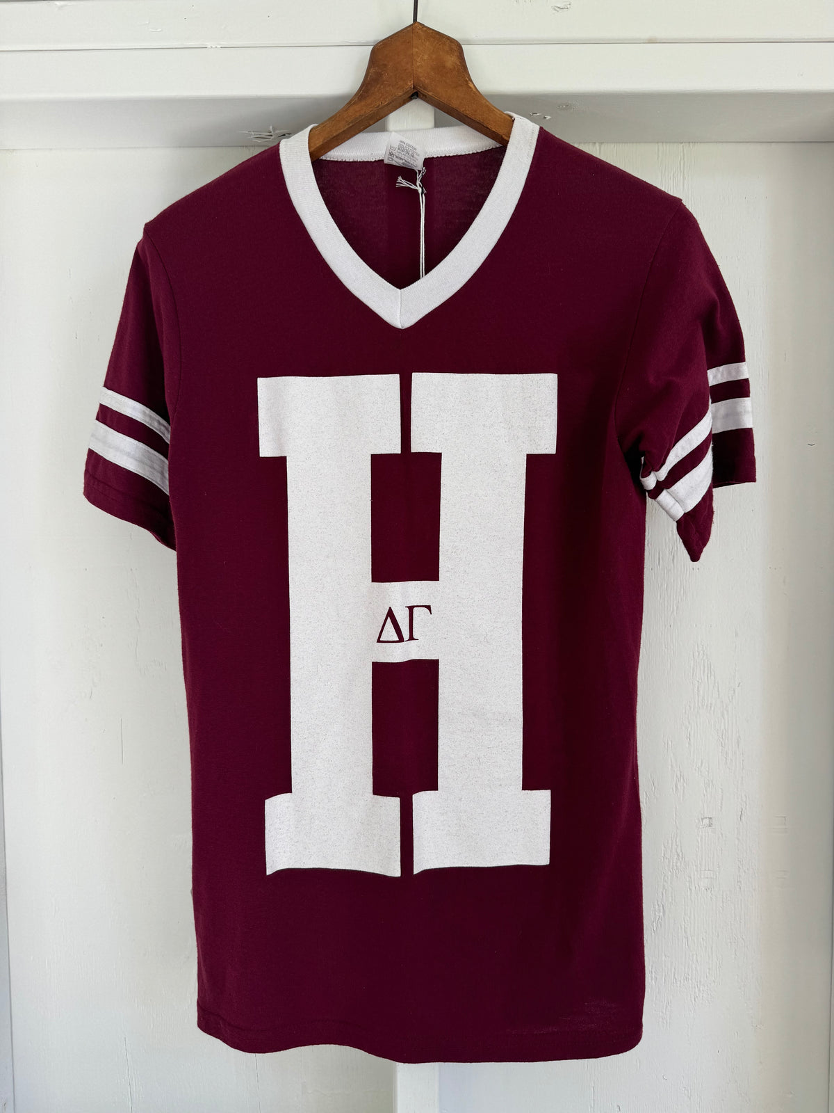 1980s Harvard Delta Gamma Football Tee