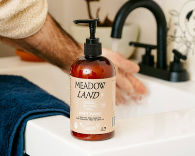 Meadowland Hand Wash – Grass, Cedar & Patchouli | Plant-Based, 12oz