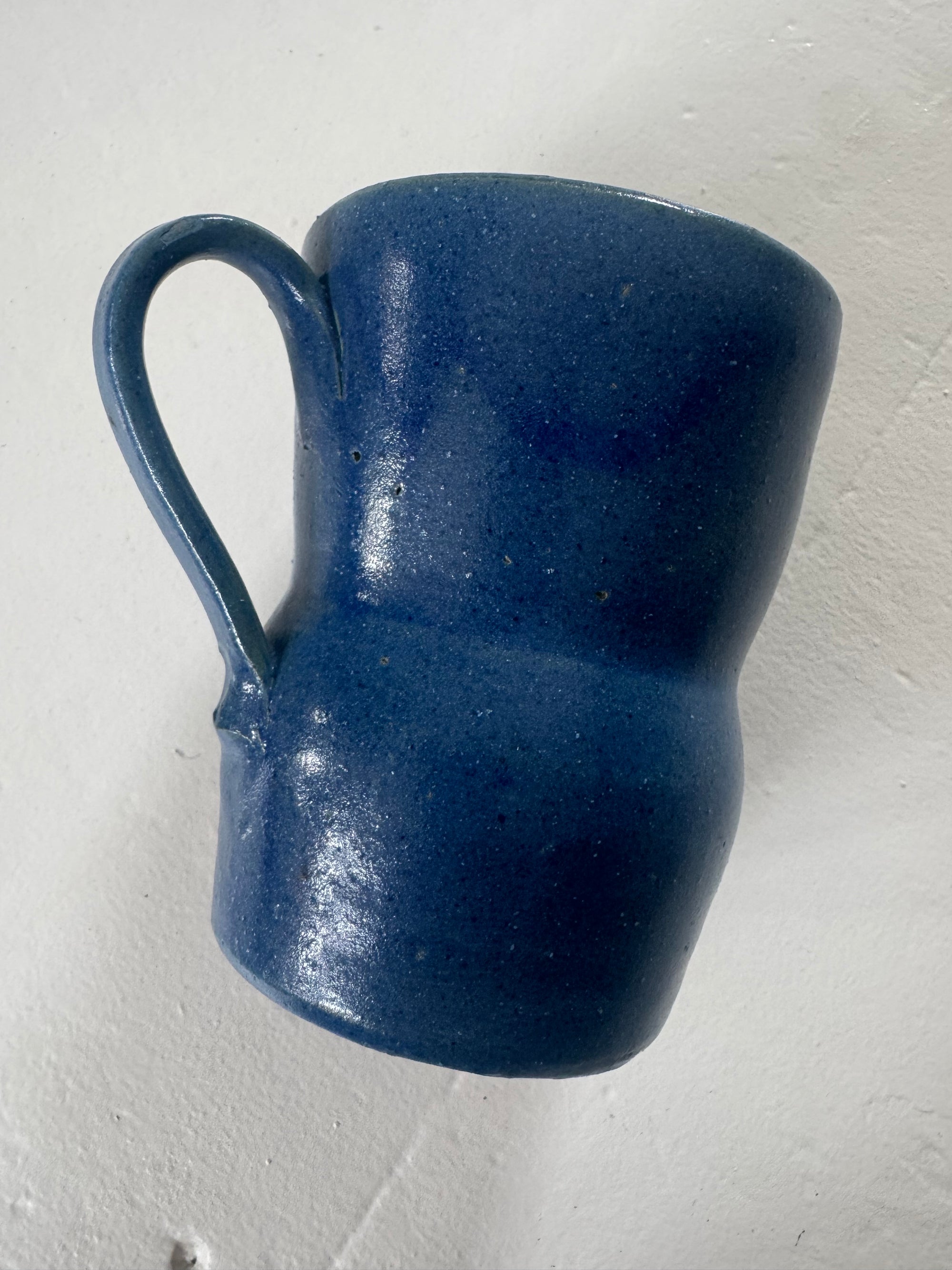 VTG Blue Ceramic Creamer