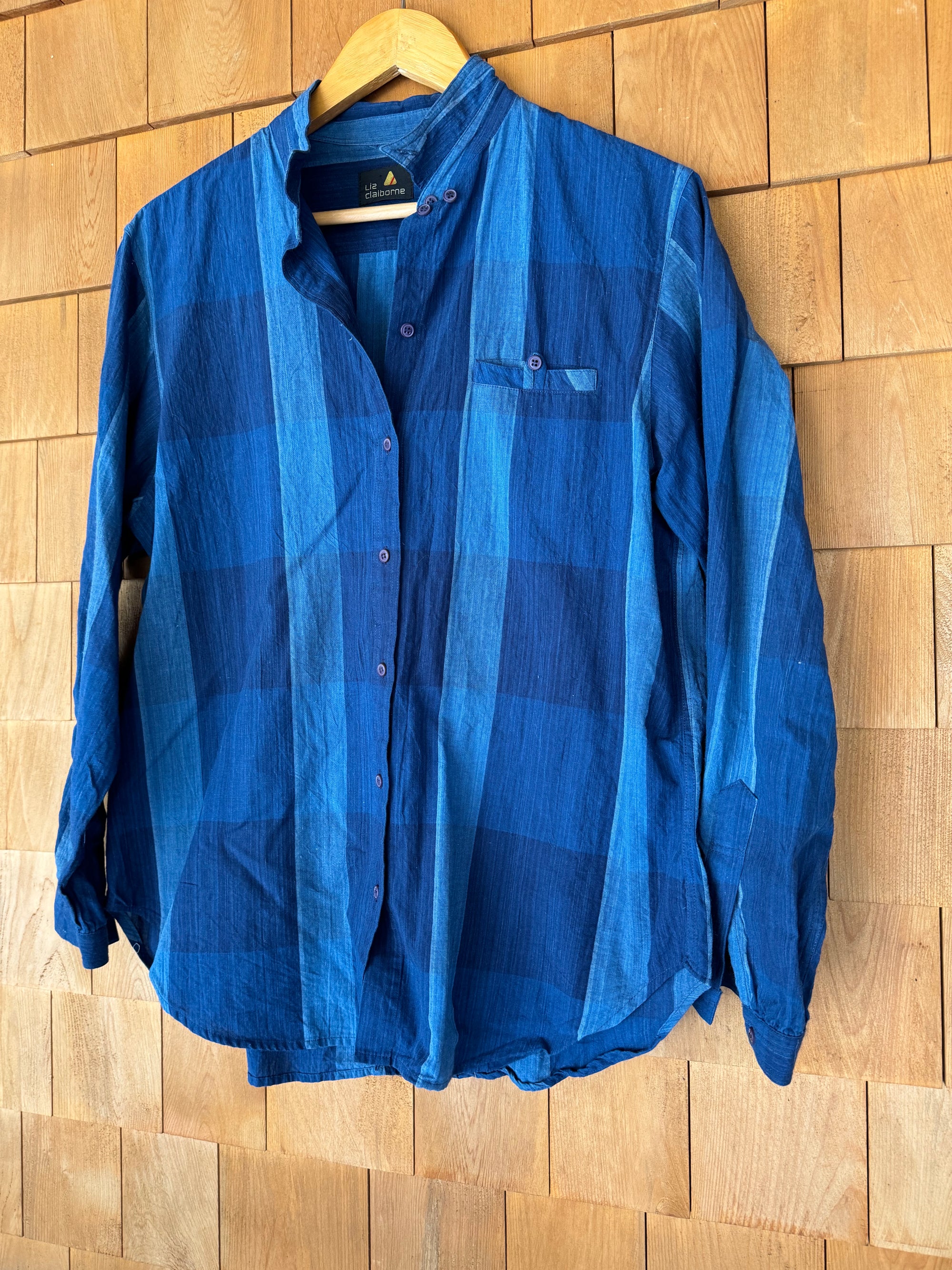 Vintage Super Soft Plaid Shirt - Blue + Blue