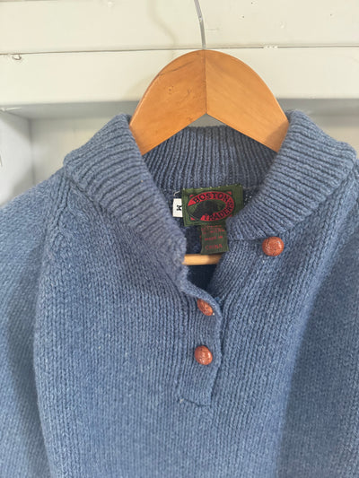 Vintage Wool Sweater - Navy Blue