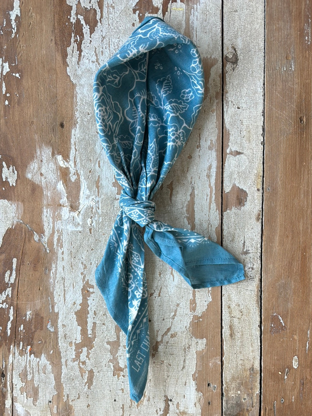 Cotton Rosey Bandana - Faded Blue