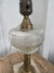 Vintage Glass Globe Table Lamp 12” Tall