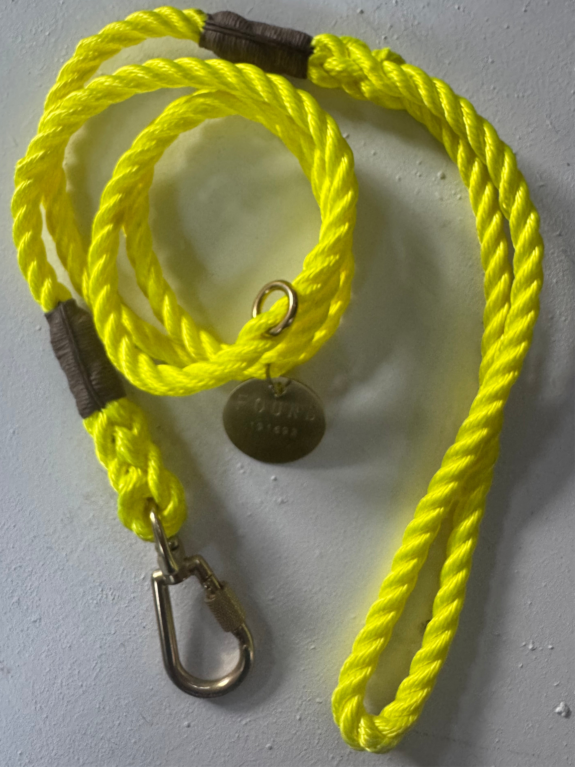 Saftey Yellow Rope Dog Leash