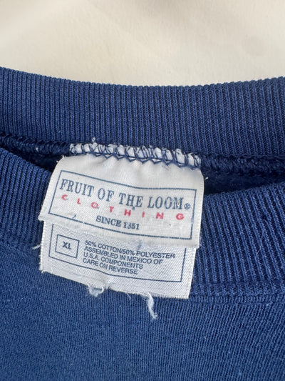 VTG Quilt Patch Navy Blue Raglan