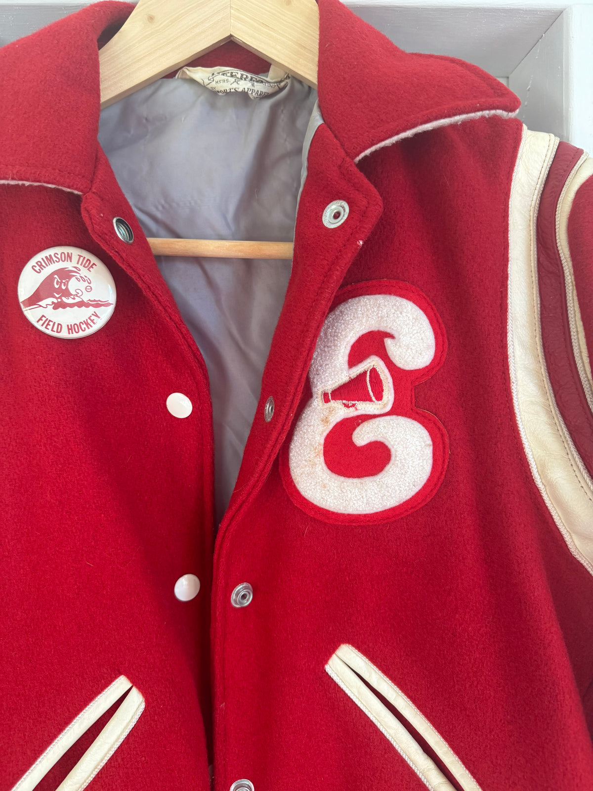 Vintage 1960s Red Letterman Jacket