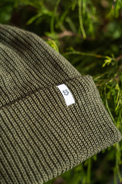 NEW Thicket Green Upcycled Cotton Watchcap: One Size