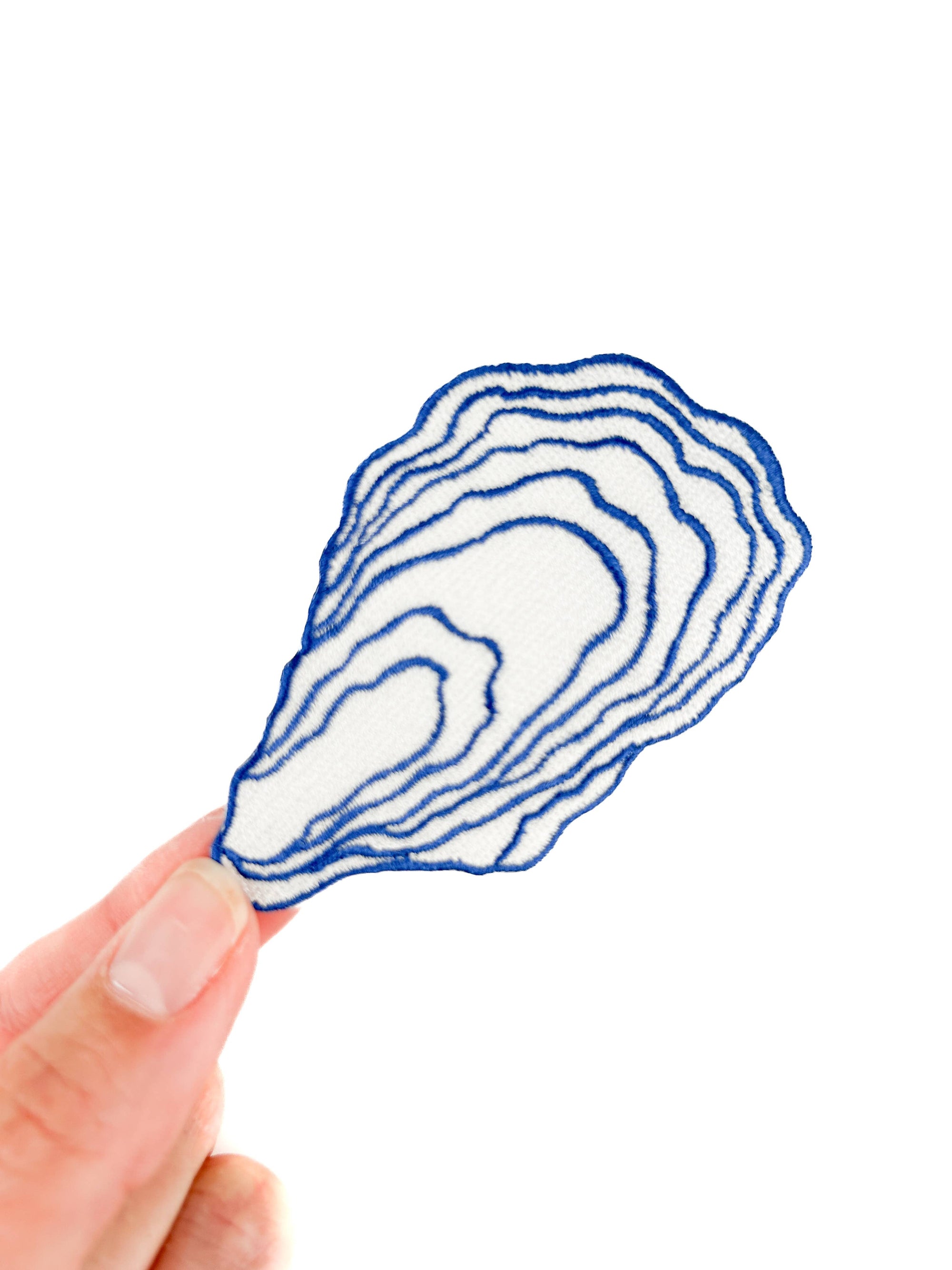 Oyster Patch | Coastal Embroidered Iron On Patch | Nautical 