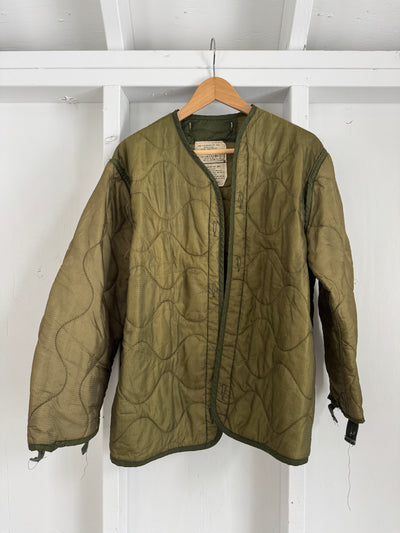 Vintage Military-Issued Quilted Liner Coat