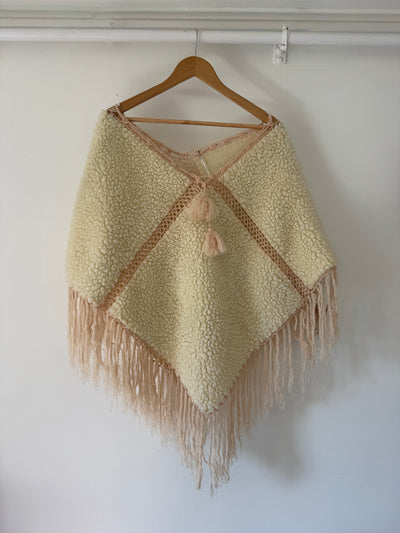 VTG Sherpa + Fringe Shawl