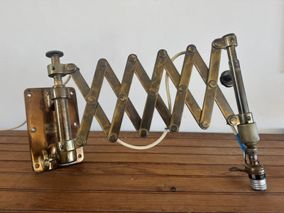 VTG Brass Scissor Wall Lamp