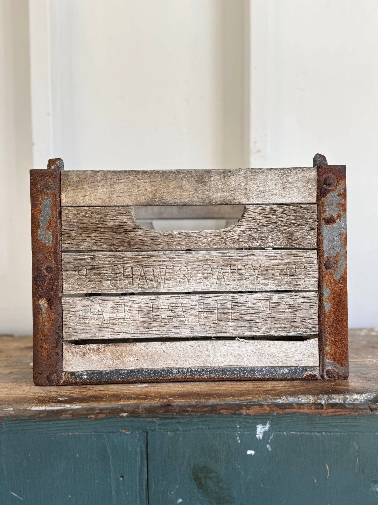 Vintage Shaw’s Dairy Wood Crate