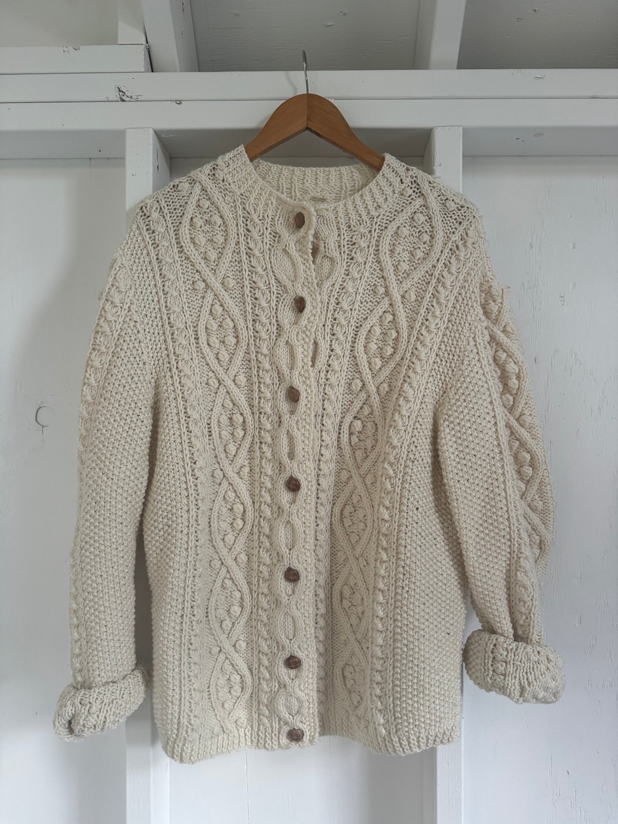 Vintage Fisherman's Cardigan Sweater