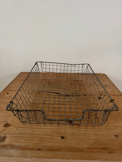 Antique Crinkle Wire Letter Tray