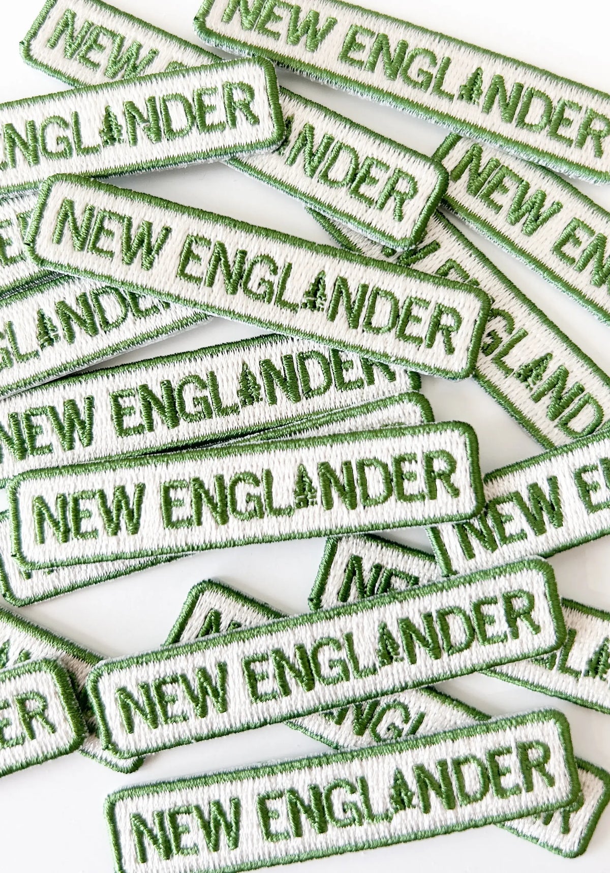 New England Embroidered Iron - On Patch New Englander 