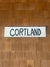 Vintage Hand-Painted Cortland Apple Sign