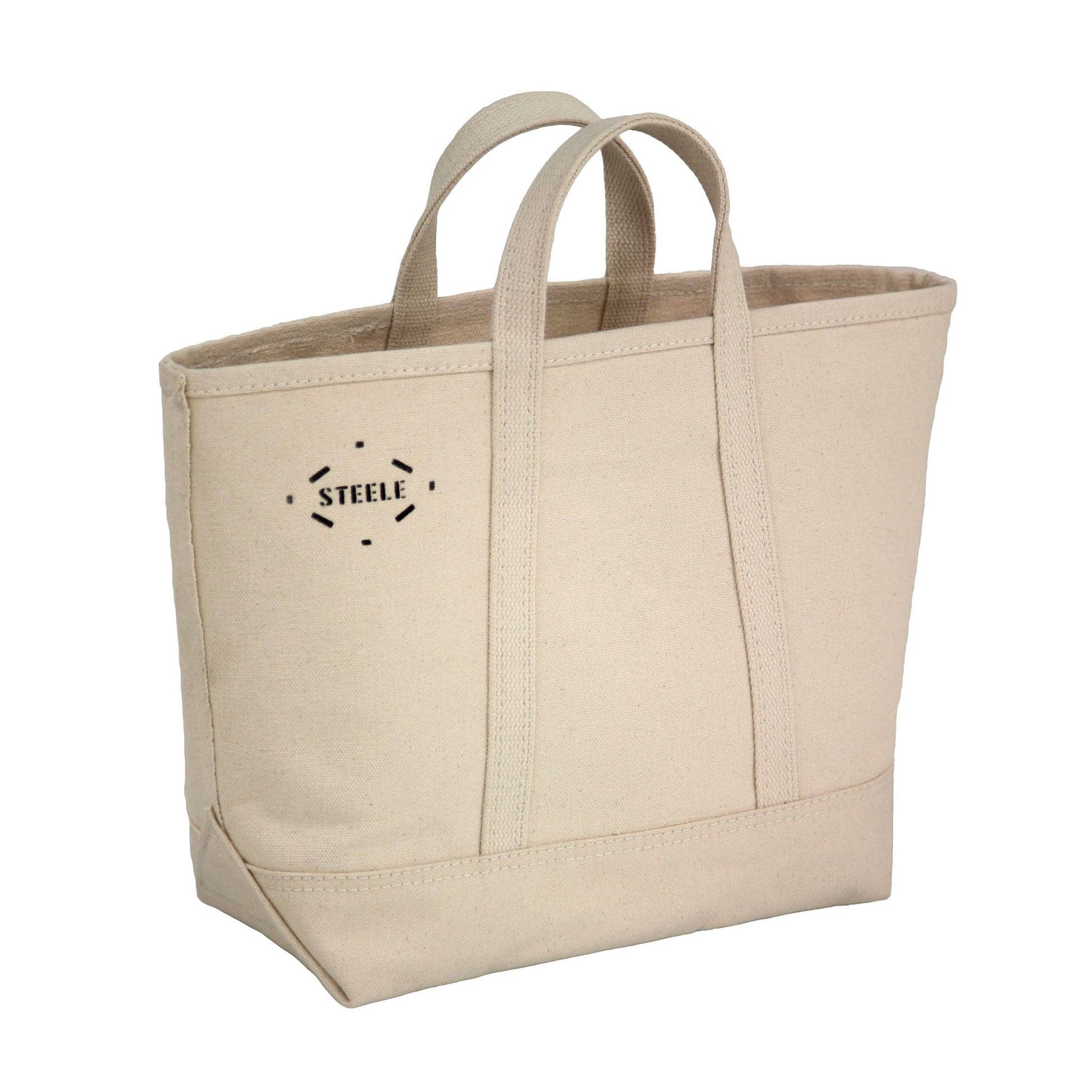 Natural Canvas Tote Bag - Small: Natural Canvas / 5"