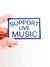 Support Live Music Embroidered Iron On Patch