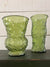 Vintage Crinkle Glass Vase