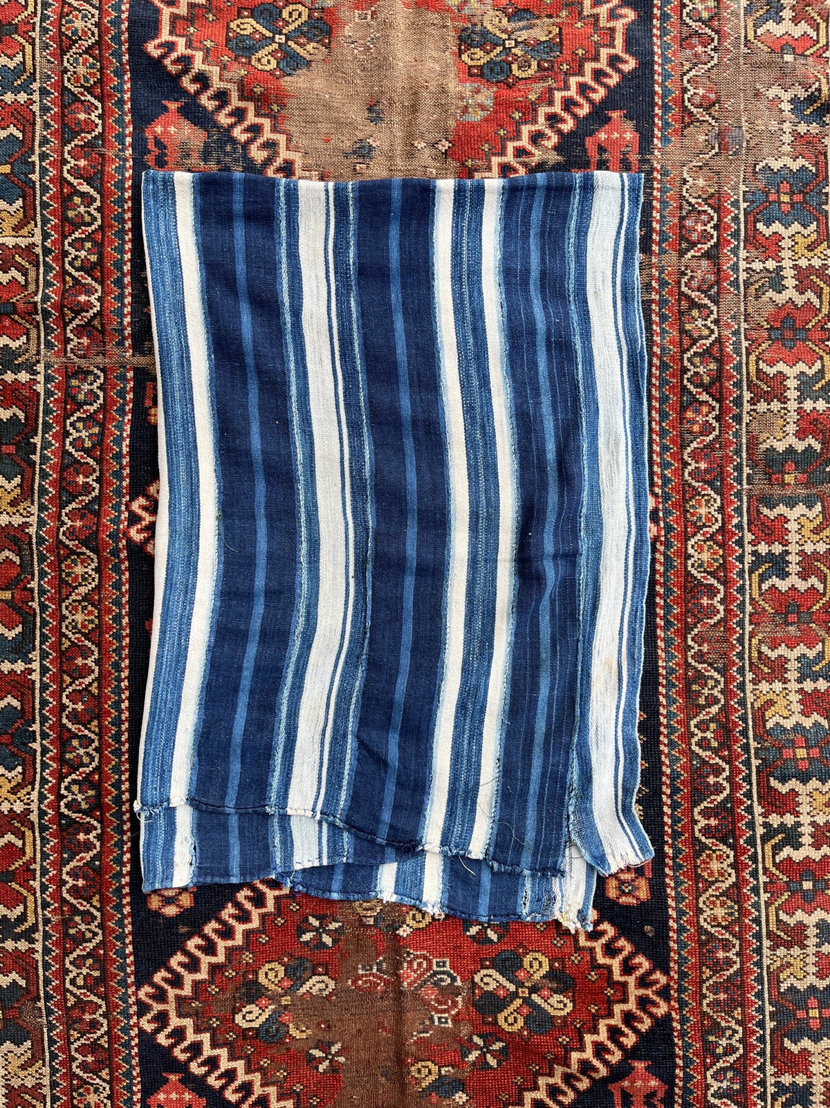 Vintage Indigo Textile - Stripes
