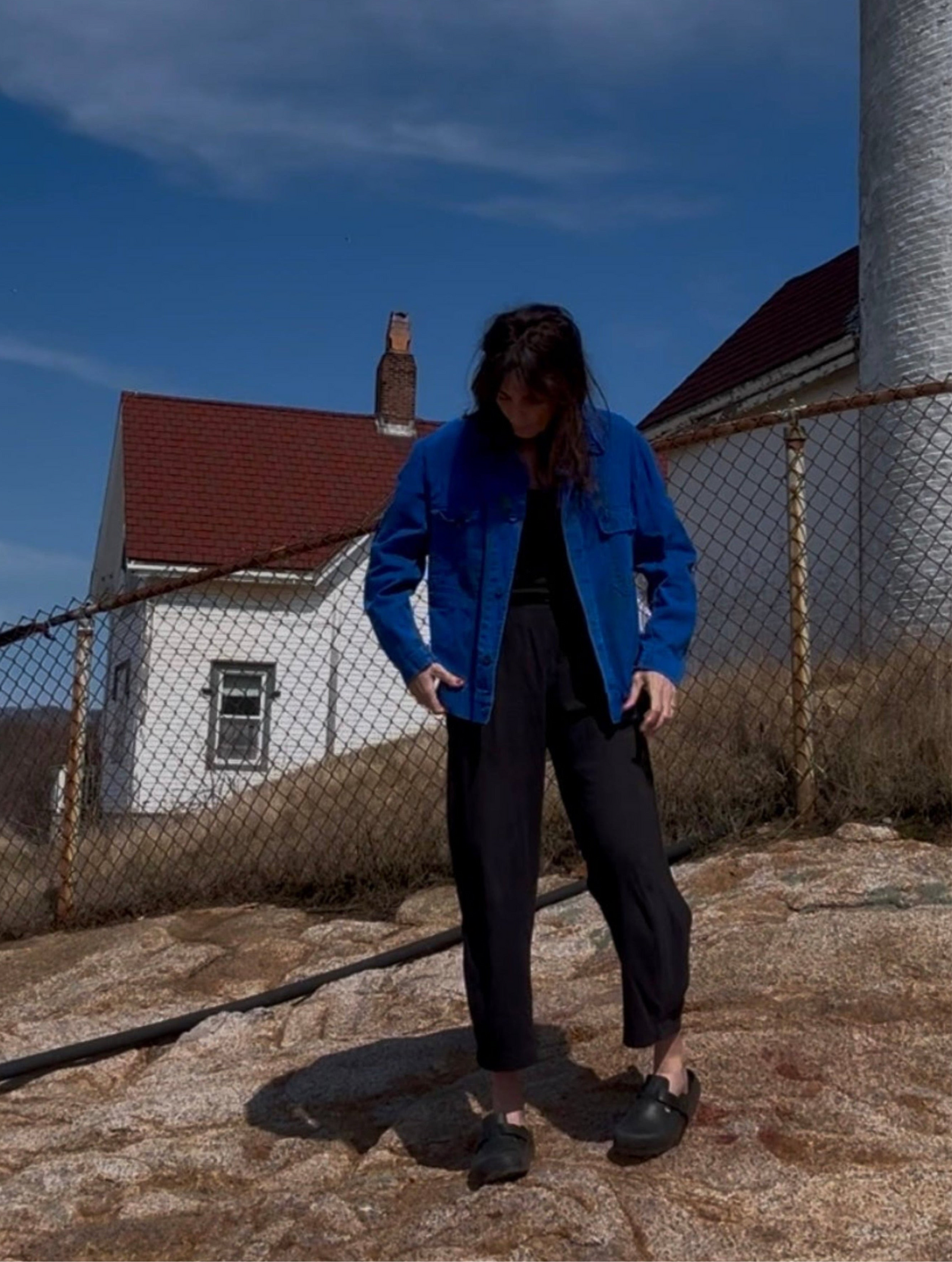 Vintage Painters Chore Coat - Bright Blue