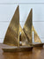 Vintage Brass Sailboat