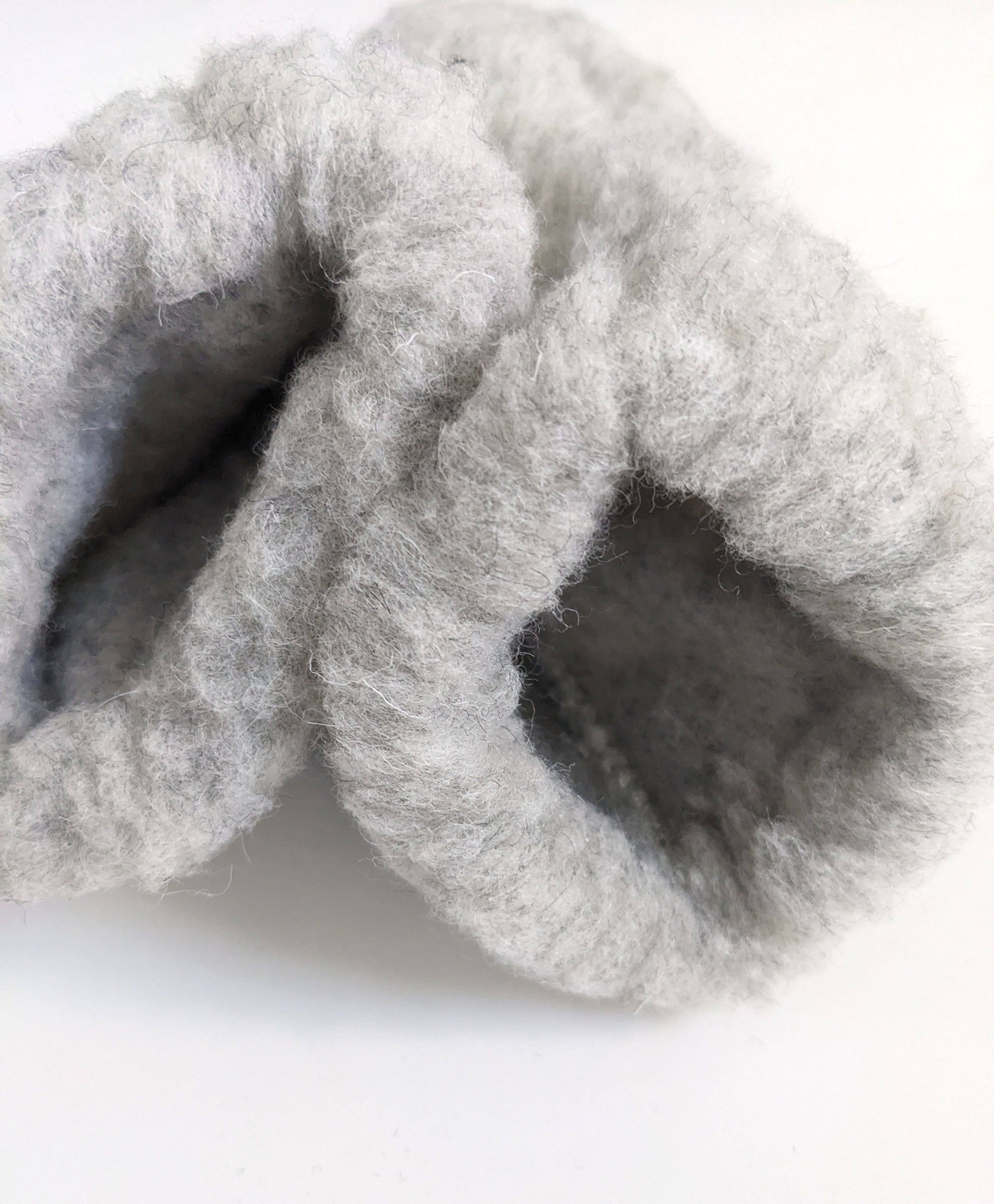 Warm 100% Wool Winter Mittens, All Natural: Cream