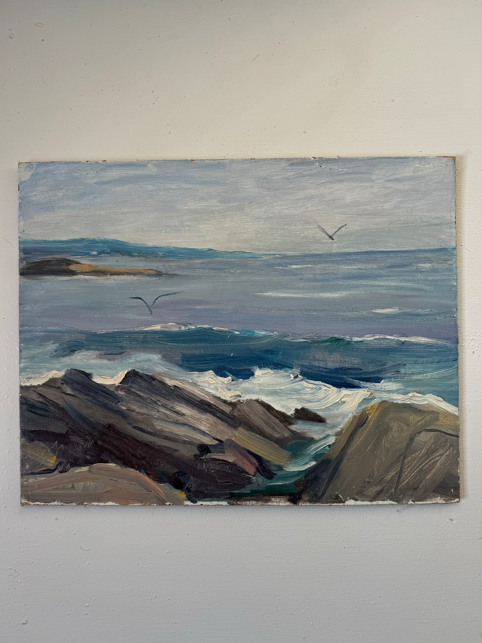 Vintage Seascape Painting