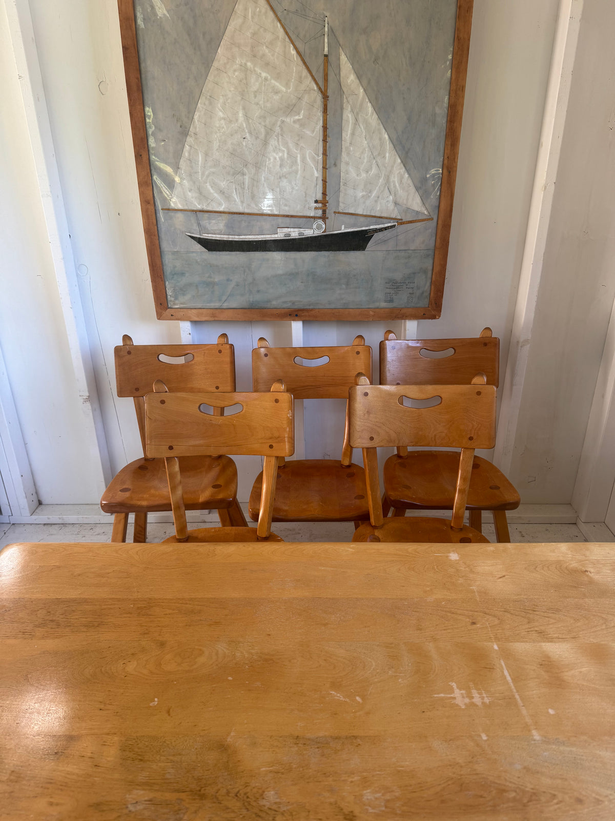 VTG Cushman Colonial Creations Dining Table + 5 Chairs