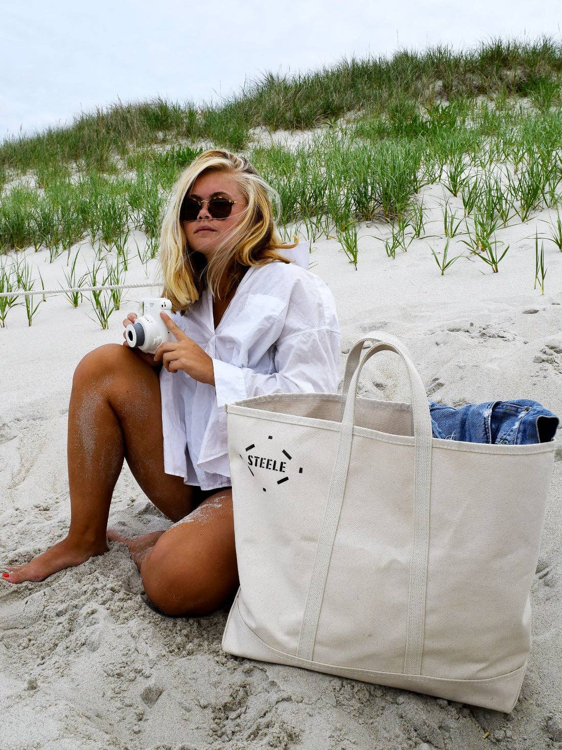 Natural Canvas Tote Bag - Medium: Natural Canvas / 10"