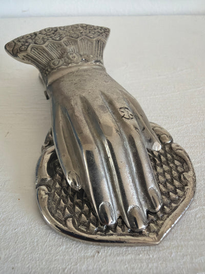 Vintage Silver Victorian Hand Wall Clip
