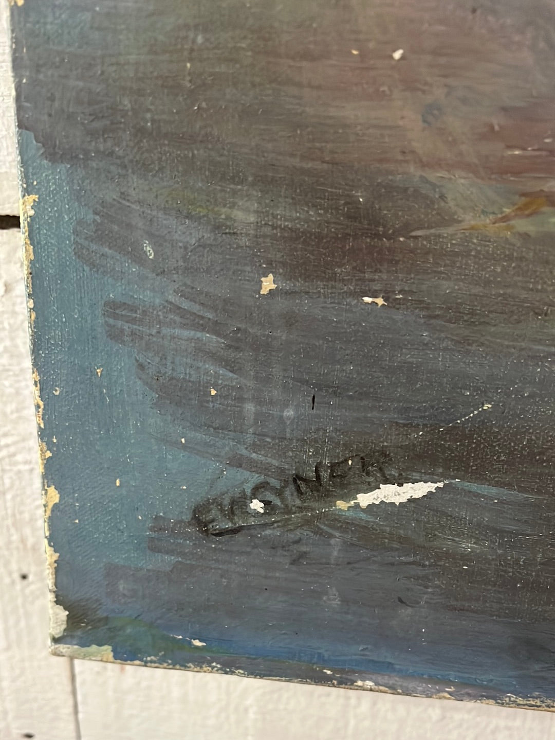 Vintage Iris Painting