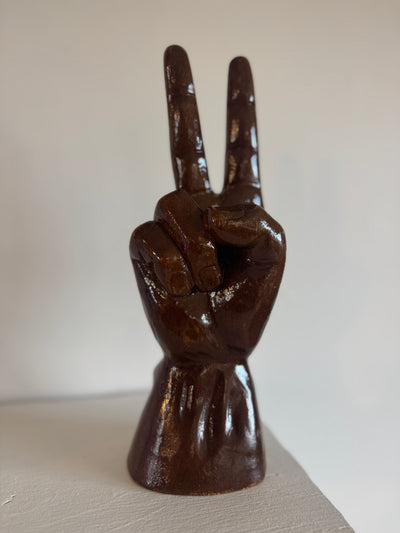 Vintage Wooden Peace Sign