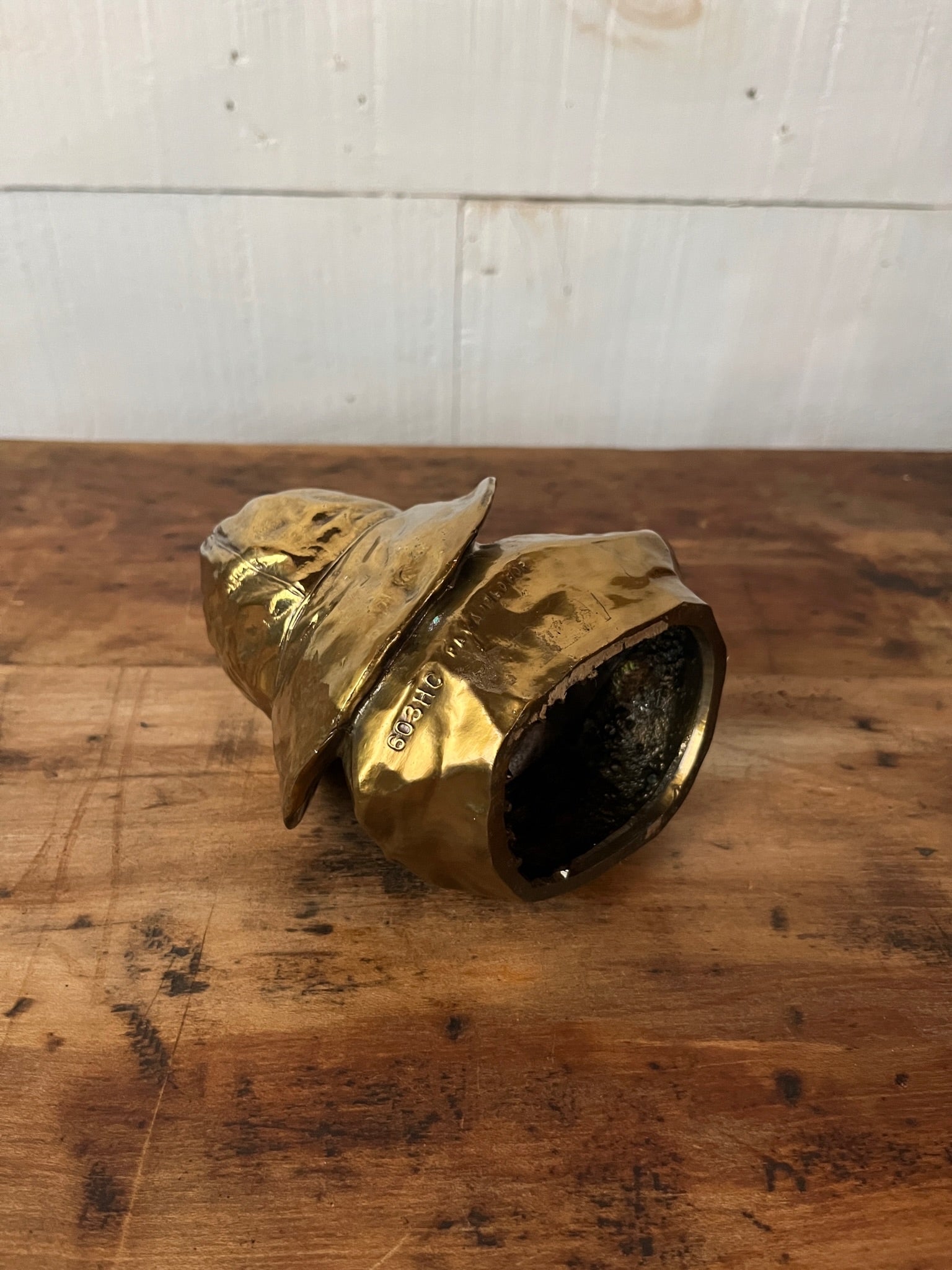 Vintage Atlantic Fisherman Bust - metal