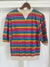 Vintage 80s Rainbow Striped Shirt