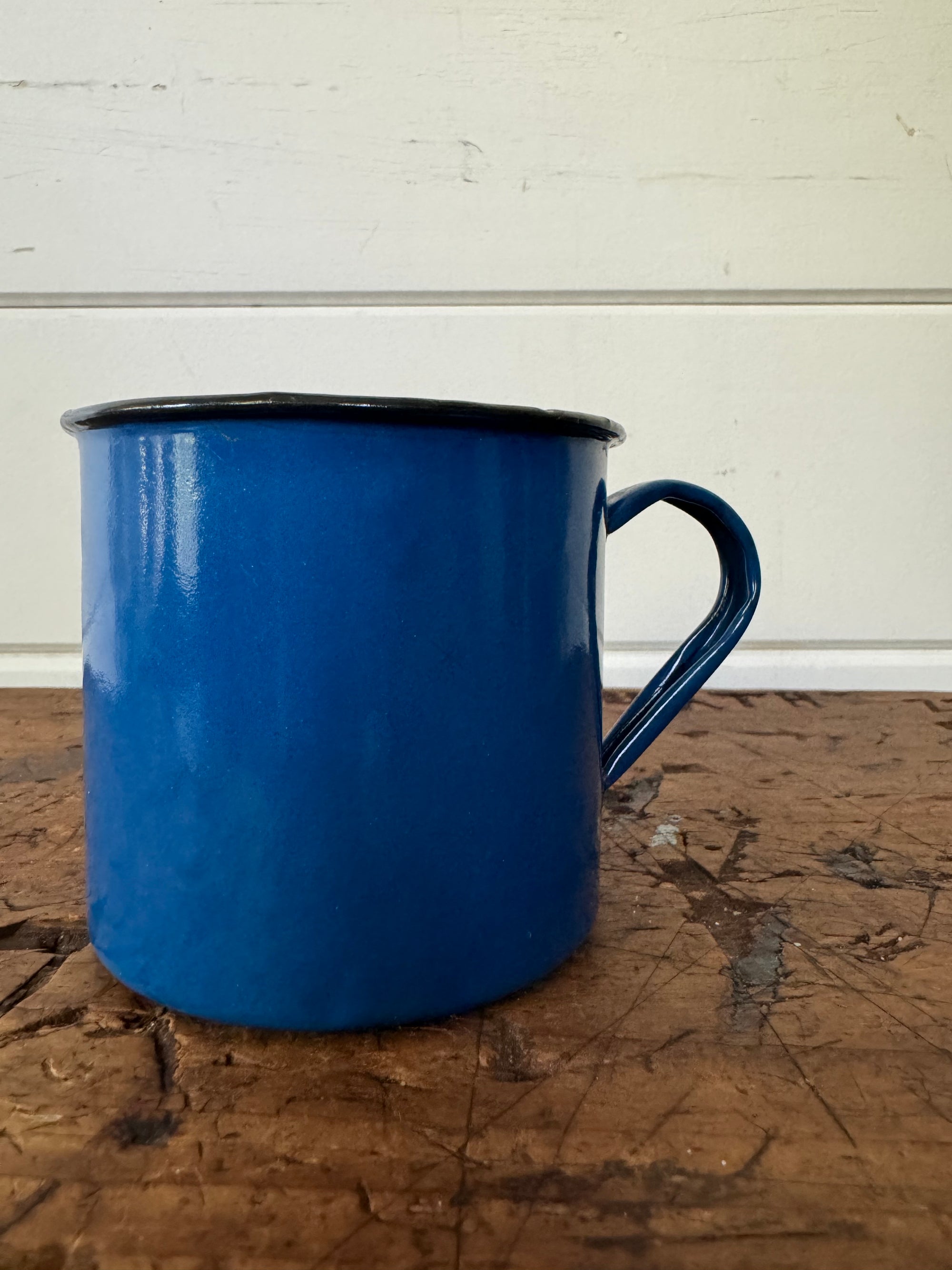 Vintage Enamel Mug 10oz Blue