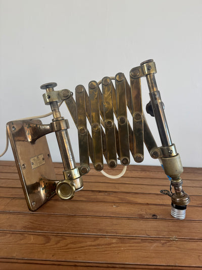 VTG Brass Scissor Wall Lamp