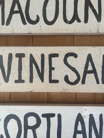 Vintage Hand-Painted Winesap Apple Sign