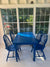 Blue Table + Chairs Set