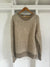 Vintage Hand Knit Sweater - Oatmeal + Ivory