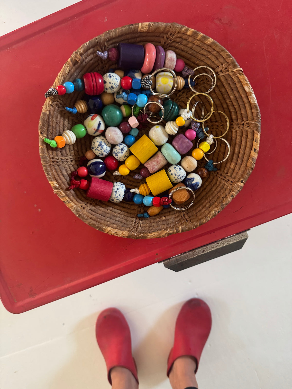 VTG Bead Keychain