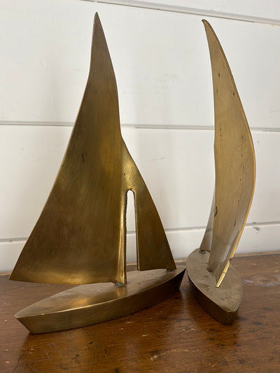 Vintage Brass Sailboat