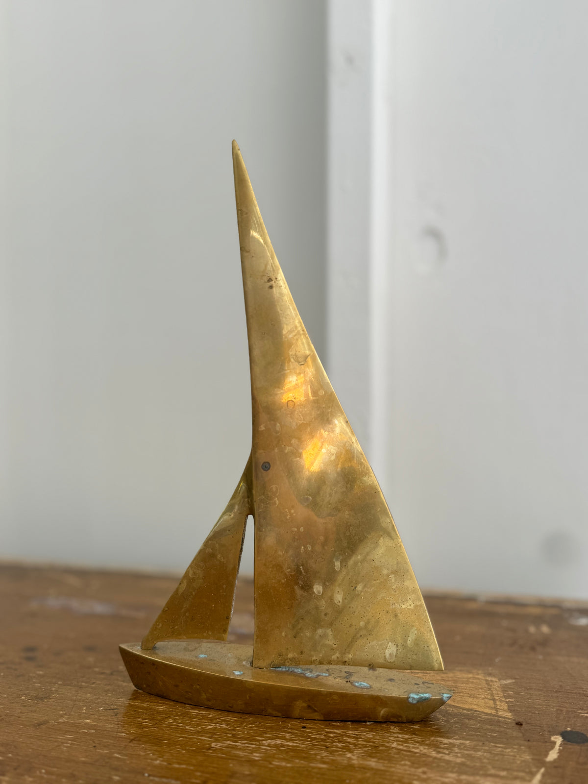 Vintage Brass Sailboat