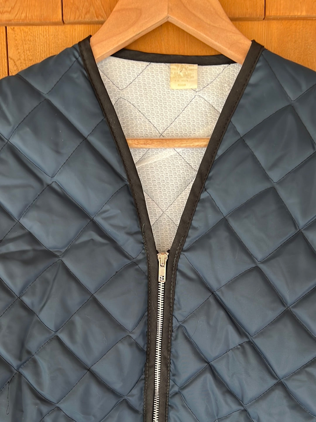 Vintage Diamond Quilted Liner - Navy Blue